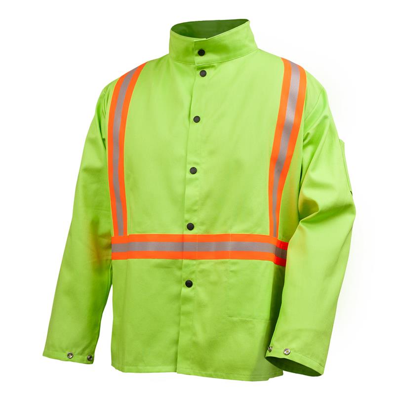 SAFETY WELDING JACKET CONTRASTING TRIM - Welding Apparel